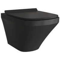 Унитаз подвесной Grossman GR-4440BMS черный матовый с сиденьем микролифт