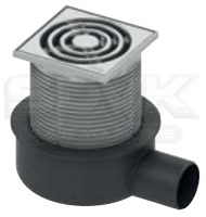 Трап для душа Tece Drainpoint S50 3601050 низкий горизонтальный с декоративной решеткой без фланца