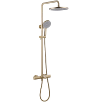 Душевая система Abber Thermostat AF8516G 220 мм, с термостатом, золотой матовый