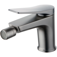 Смеситель Lemark Bronx LM3708GM для биде, с донным клапаном, графит матовый