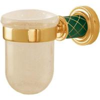 Стакан для зубных щеток Boheme Murano 10904-GR-G Золото Бирюзовый