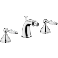 Смеситель Webert Alexandra AL710202015 для биде, на 3 отверстия с донным клапаном, хром