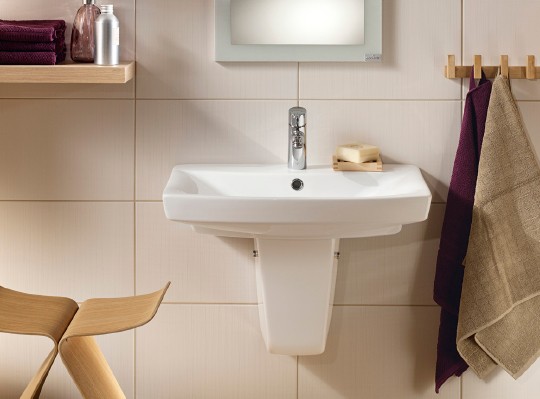 раковина подвесная cersanit carina 50 см, um-car50/1, белая