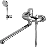 Смеситель с длинным изливом для ванны Lemark Atlantiss LM3217C для ванны с душем