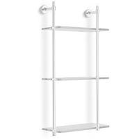 Стеллаж Bertocci Cinquecento 110 0540 0200 с 3 стеклянными полками 30х62 см, подвесной, цвет: белый матовый