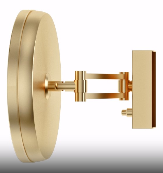 Зеркало косметическое Decor Walther BS 36 LED 
 0122182 матовое золото