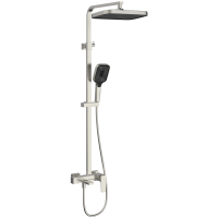 Душевая система Vincea Dice VSFS-4C12BN 315x210 мм, со смесителем, сатин