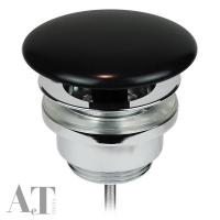 Донный кпапан для раковины AeT A038VX105 Clic-Clack, керамики черный матовый