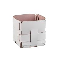 Корзинка ADJ Mini Bottega 1013.02/07 для мелочей, 12x12xH13 см, устричный/пепельная роза