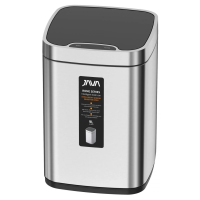 Мусорное ведро Java S-883-9L сенсорное, 9 л, цвет хром сатин