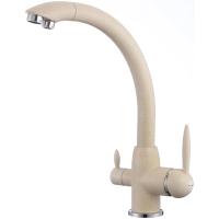 Смеситель Savol S-L1699Y для кухни, с подключением к фильтру, цвет бежевый