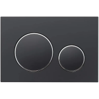 Кнопка смыва для инсталляции Veconi Flush V10 FLV10-BC для унитаза, пластик, цвет матовый черный