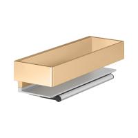 Полочка Keuco EDITION 11 11159250000 со стеклоочистителем, цвет: brushed brass/aluminium