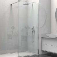 Душевая перегородка Vincea Walk-In 100 VSW-1HS100CL профиль хром, стекло прозрачное