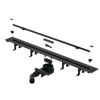 Дренажный канал Splendy Vario Drain VD30512KYBM, 120 см, с щелевой вставкой, цвет черный матовый