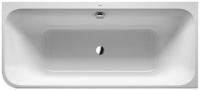Акриловая ванна Duravit Happy D.2 Plus #7004508 180x80 см, с панелью, в правый угол, цвет черная \ белая