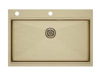 Кухонная мойка Paulmark KRONER-PRO 75 PM707551-BG, цвет золотой матовый