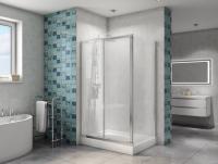 Душевой уголок BelBagno Due 120×90 DUE-AH-1-120/90-C-CR профиль хром, стекло прозрачное