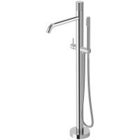 Смеситель Paffoni Jo JO032CR для ванны, напольный, с душевым гарнитуром, излив 28.4 см, h93.7 см, хром глянцевый