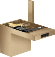 Смеситель Axor MyEdition 47212140 для биде, с донным клапаном, излив 14.5 см, без панели, матовая бронза
