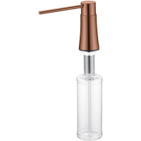 Дозатор для жидкого мыла Boheme 630-BRB 300 мл, встраиваемый, для кухни, бронза матовая