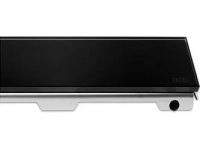 Решетка TECE TECEdrainline 601092: прямая, стекло, 100 см, черная