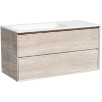 Тумба под раковину Sancos Marmi 2.0 100 L MR2.0100LEG подвесная Дуб галифакс натуральный