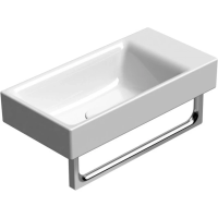 Раковина GSI Nubes 9637011 подвесная, 50x25 см, Bianco lucido (Белый глянец)