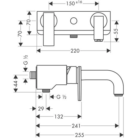 смеситель для ванны axor citterio 39400000