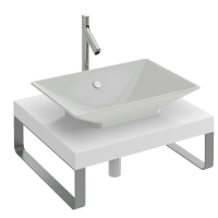 Раковина Jacob Delafon Reve E4819-00 накладная, c переливом, 55x37.5 см, белая