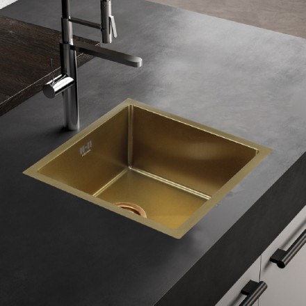 кухонная мойка melana d4645hg золото