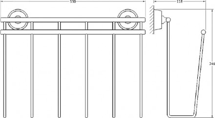 Держатель для газет и журналов FBS Vizovice VIZ 052