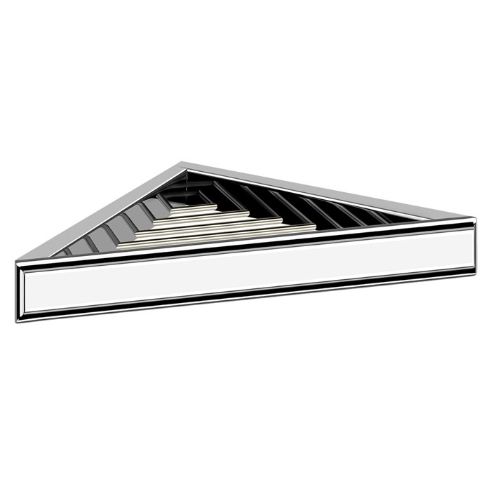 Полка Gessi Eleganza 46461#031 решетка, угловая, 35.3x25.2x3.5 см, 
