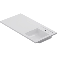 Раковина AM.PM X-Joy M85AWPR1001WG с местом под стиральную машину, R , 100x50 см, белая