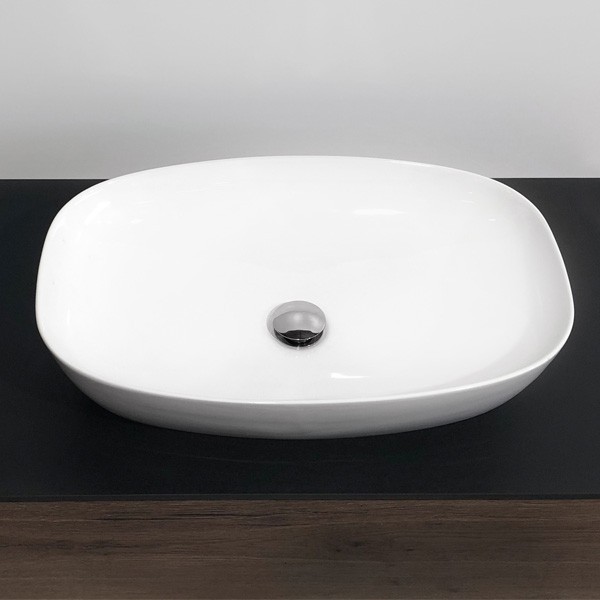 раковина накладная 60 см comforty 78329 белый