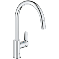 Смеситель для кухни Grohe Start Edge 30550000 с выдвижным изливом, хром