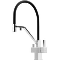 Смеситель для кухни Sancos Loro SC4007CH Хром Черный