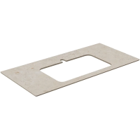 Столешница 100 см бежевый матовый для раковин встраиваемых сверху Kerama Marazzi Plaza Modern Про Лаймстоун PL2.DD590500R\100