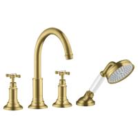 Смеситель Axor Montreux на борт ванны, на 4 отв., с ручным душем, цвет: шлифованная медь