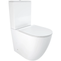Унитаз-компакт Ceruttispa Bella CT8709 безободковый, с сиденьем микролифт, белый