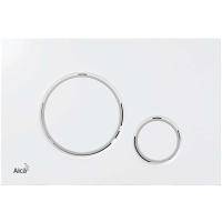 Кнопка для инсталляции AlcaPlast Thin M770 цвет белый \ цвет хром глянцевый