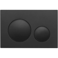 Кнопка смыва для инсталляции Veconi Flush V10 FLV10-B для унитаза, пластик, цвет матовый черный