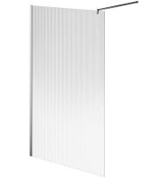 Душевая перегородка Kerama Marazzi Cristallo 120 CT.120.WI.CR профиль хром, стекло рифленое