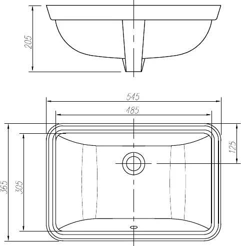 Раковина ARROW AP4036 55, белый глянец Раковина ARROW AP4036 55, белый глянец