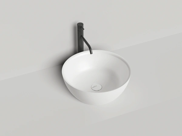 раковина накладная 42.5х42.5 см.salini alda 02 1102110g , s-sense, цвет: белый