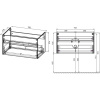 тумба темный дуб 79,2 см vincea chiara vmc-2c800ro