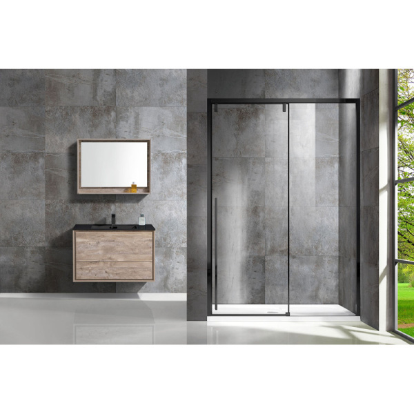 душевая дверь 140 см vincea lugano vds-1l140clb-1 прозрачное