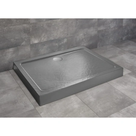 Душевой поддон 120×90 см Radaway Doros D Compact Stone Anthracite SDRD1280-05-64S