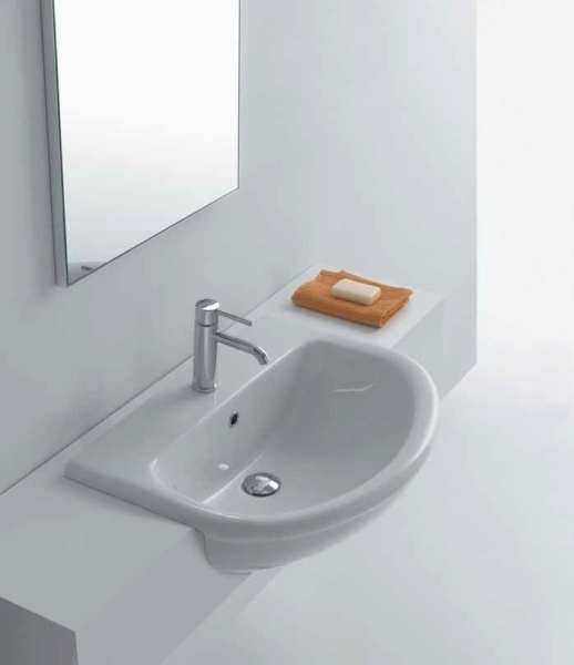 раковина полувстраиваемая galassia nemi 6003 64х48 см