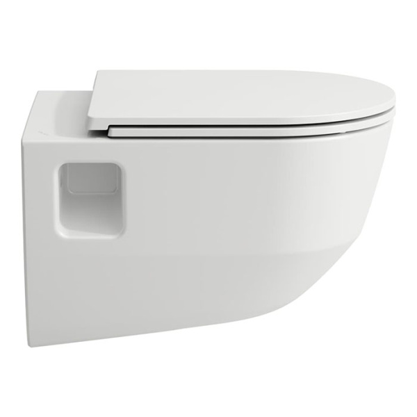 laufen laufen pro комплект подвесной унитаз 53x36x34.5см., сиденье с механизмом мягкого закрывания, безободковый, цвет: белый